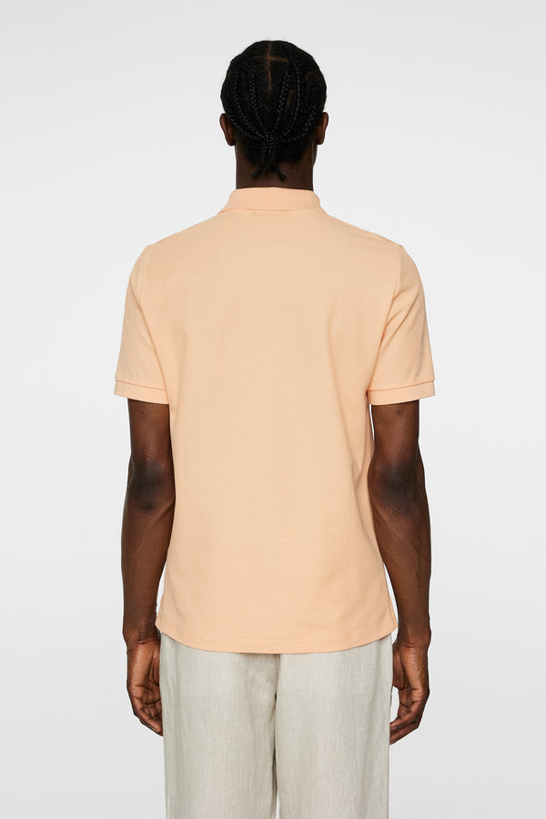 J.lindeberg Rudy Slim Polo Pique Mock Orange