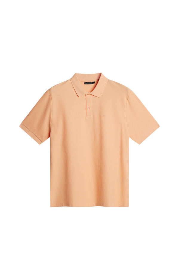 J.lindeberg Rudy Slim Polo Pique Mock Orange