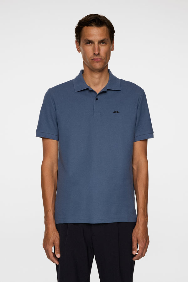 j.lindeberg Rudy Slim Polo Pique Vintage Indigo