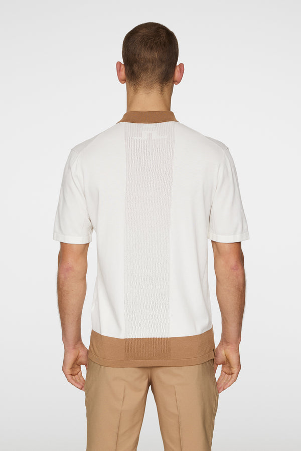J.lindeberg Rue Knitted Polo Shirt White