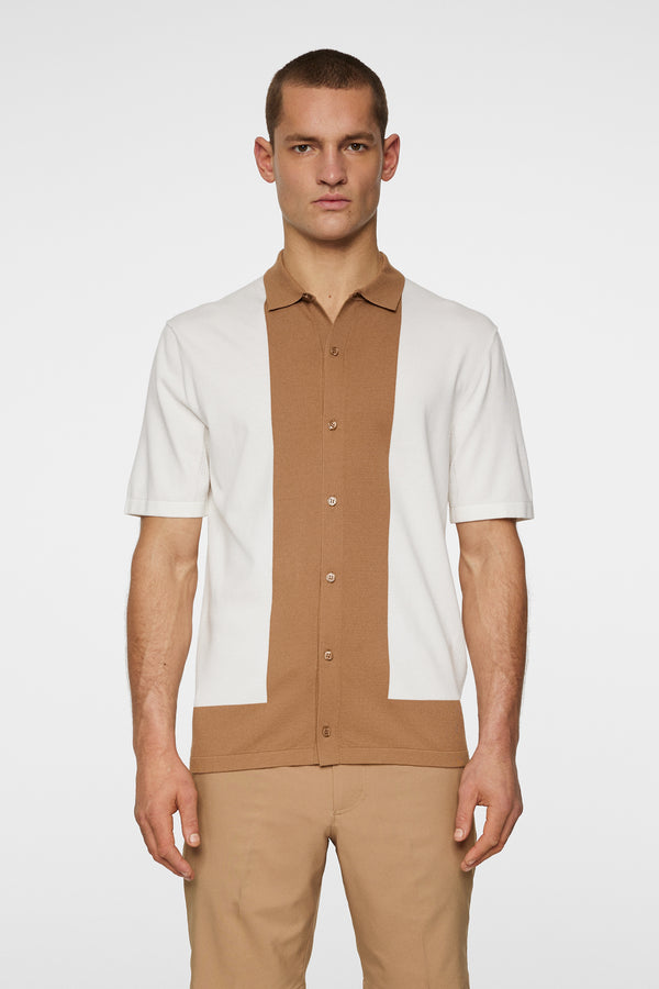 j.lindeberg Rue Knitted Polo Shirt White