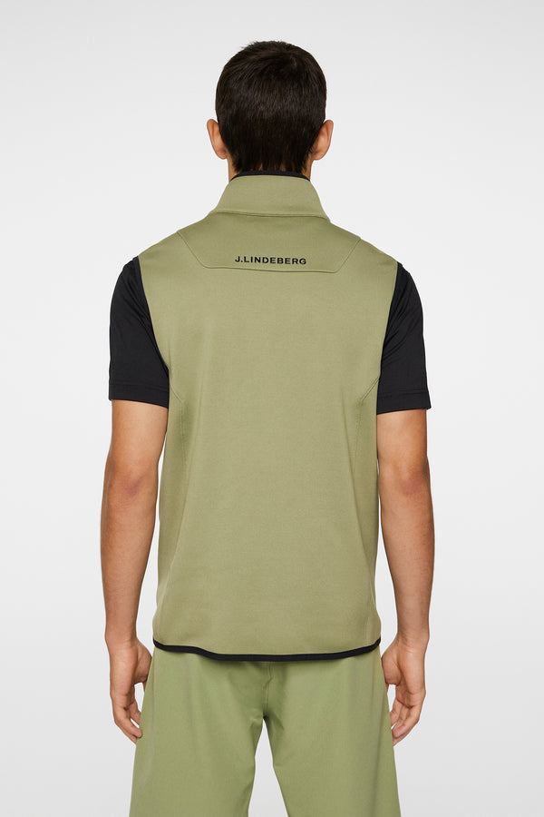 J.lindeberg Santino Polartec Vest Oil Green