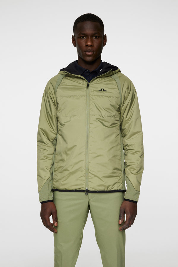 j.lindeberg Scott Hybrid Hood Oil Green