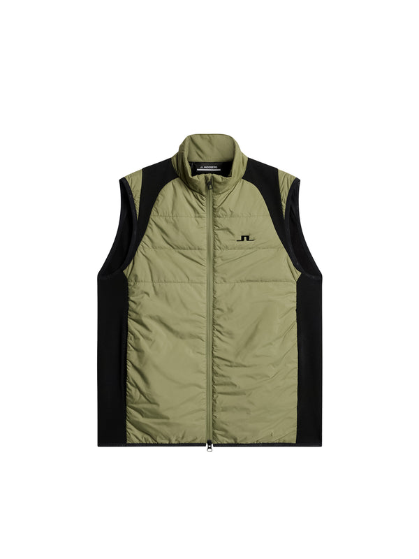 J.lindeberg Scott Hybrid Vest Oil Green