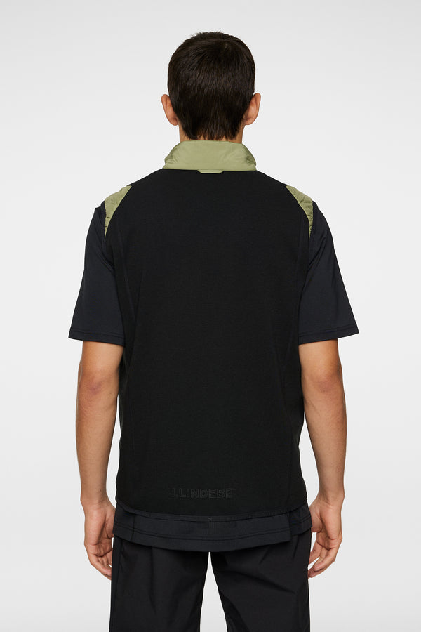 J.lindeberg Scott Hybrid Vest Oil Green