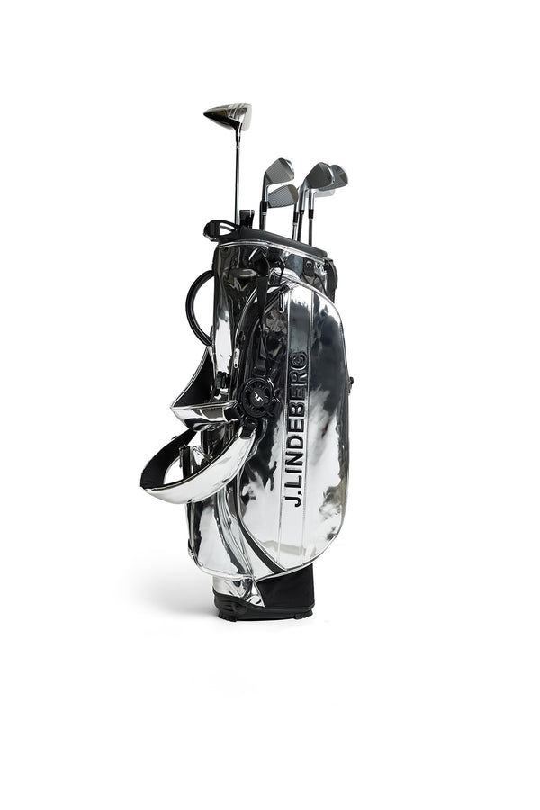 j.lindeberg Silver Play Stand Bag Reflection