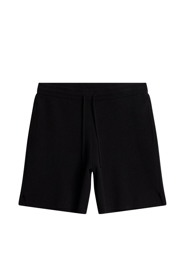 J.lindeberg Simon Knitted Boucle Shorts Black