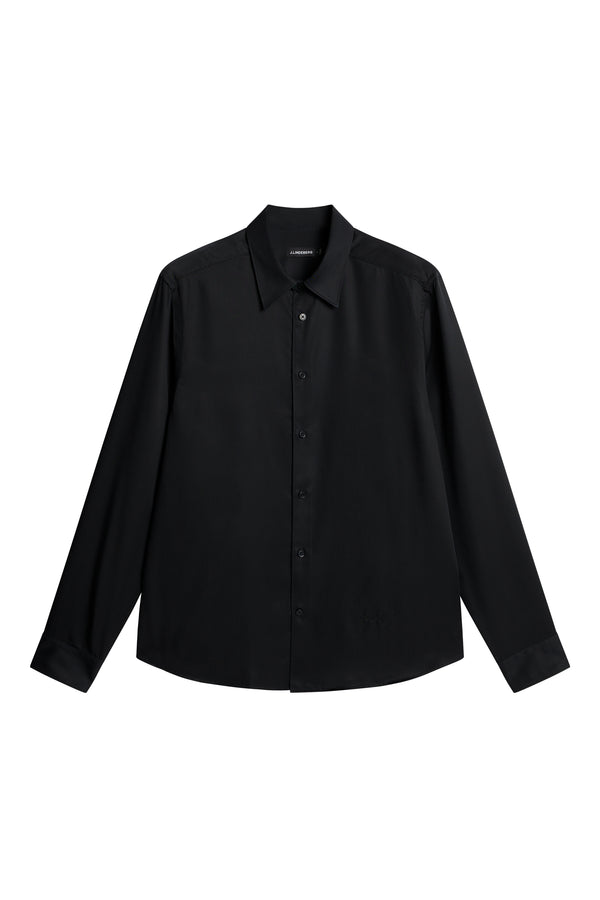 J.lindeberg Slim LS Comfort Tencel Shirt Black