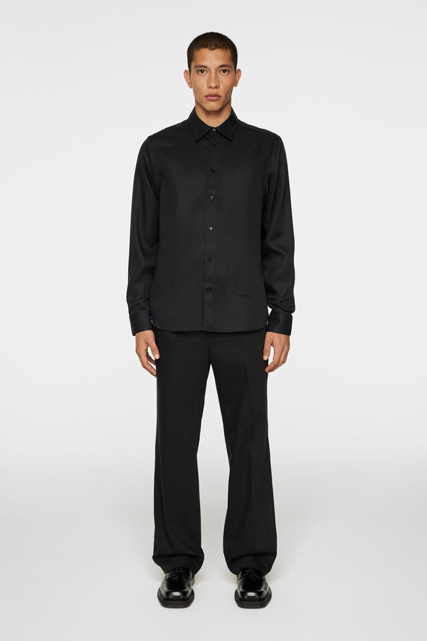 J.lindeberg Slim LS Comfort Tencel Shirt Black