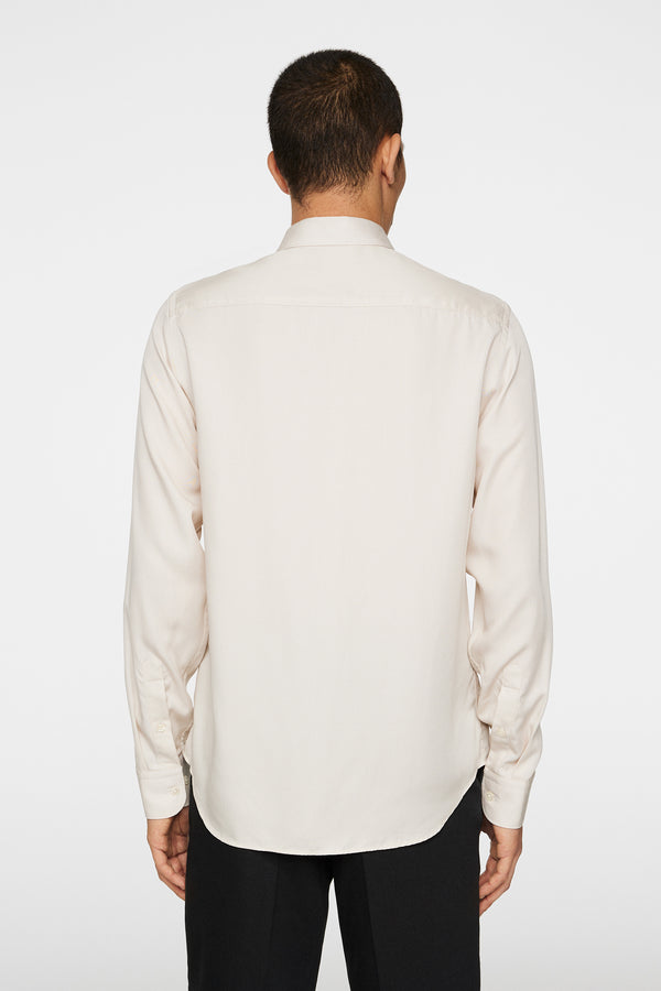 J.lindeberg Slim LS Comfort Tencel Shirt Moonbeam
