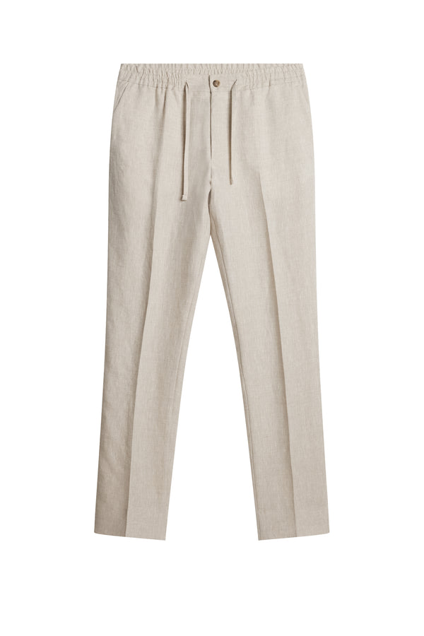 J.lindeberg Soren Drape Linen Pants Moonbeam