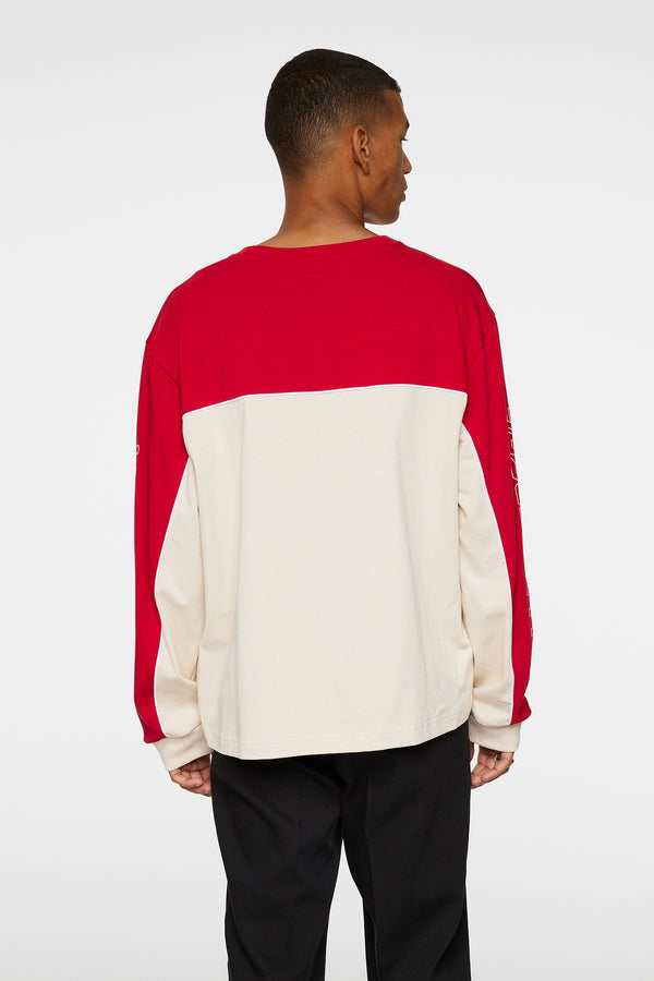 J.lindeberg Stanley Panel Longsleeve Tee Moonbeam