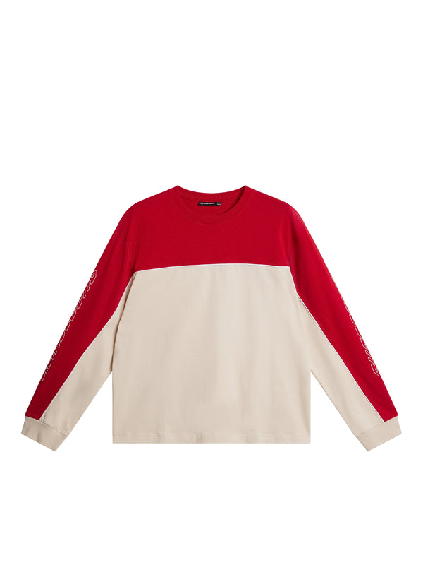 J.lindeberg Stanley Panel Longsleeve Tee Moonbeam