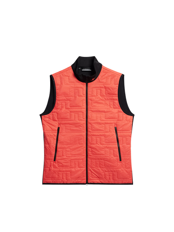 J.lindeberg Stefano Hybrid Vest Hot Coral