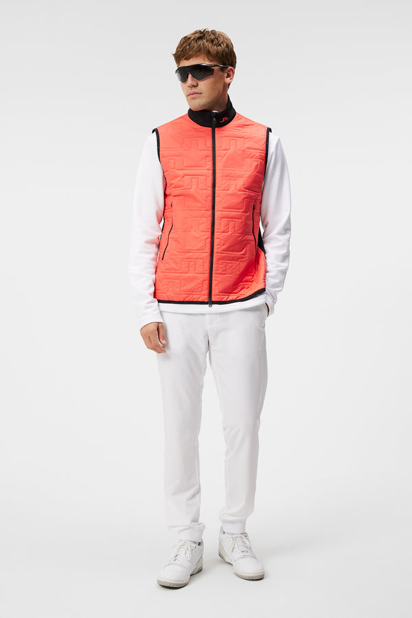 J.lindeberg Stefano Hybrid Vest Hot Coral