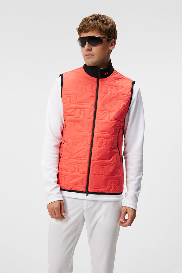 j.lindeberg Stefano Hybrid Vest Hot Coral