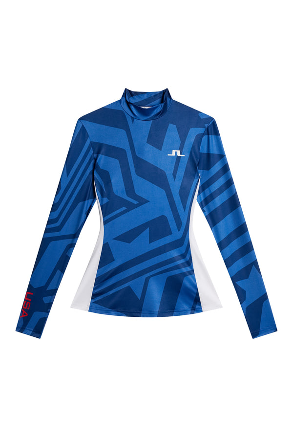J.lindeberg Sylvie Compression Top US Golf Blue
