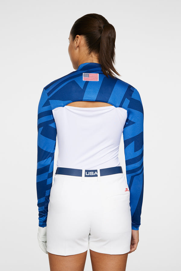 J.lindeberg Sylvie Compression Top US Golf Blue
