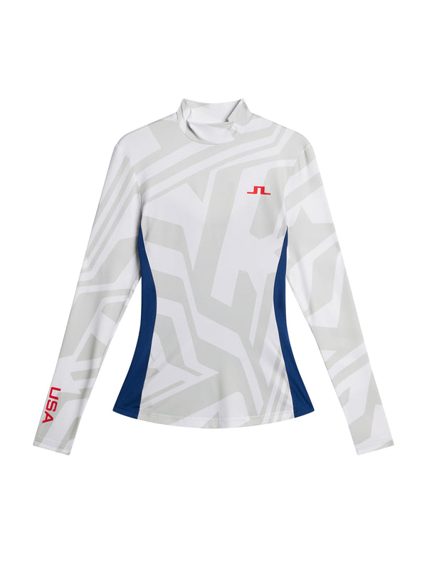 J.lindeberg Sylvie Compression Top US Golf White