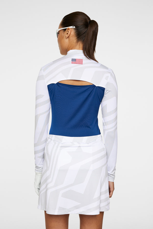 J.lindeberg Sylvie Compression Top US Golf White