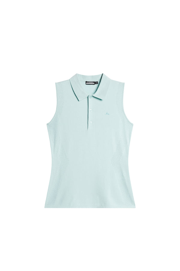 J.lindeberg Tanja Sleeveless Polo Shirt Winter Sky