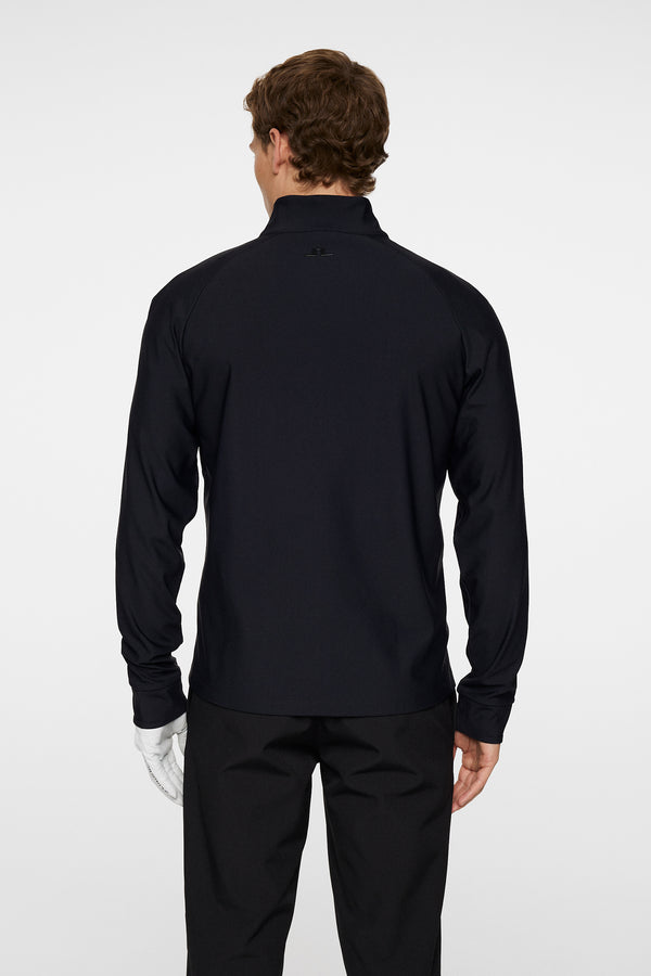 J.lindeberg Tayler Zip Mid Layer Black