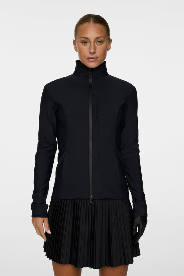 j.lindeberg Taylor Zip Mid Layer Black