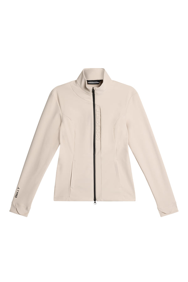 J.lindeberg Taylor Zip Mid Layer Moonbeam