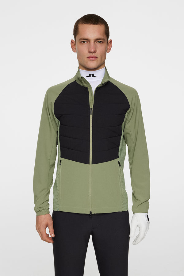 j.lindeberg Tech Hybrid Softshell Jacket Oil Green