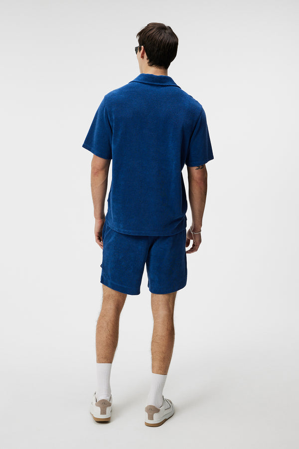 J.lindeberg Ted Terry Resort Shirt Estate Blue