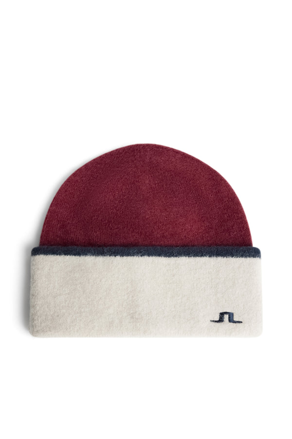 j.lindeberg Teela Alpaca Mix Hat Cabernet