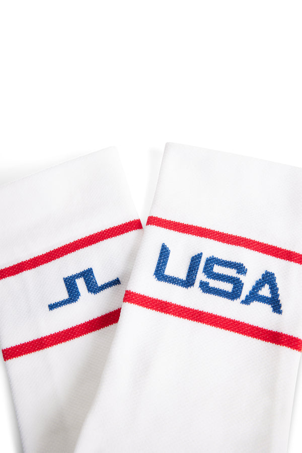 J.lindeberg The Lei Sock Flame Scarlet