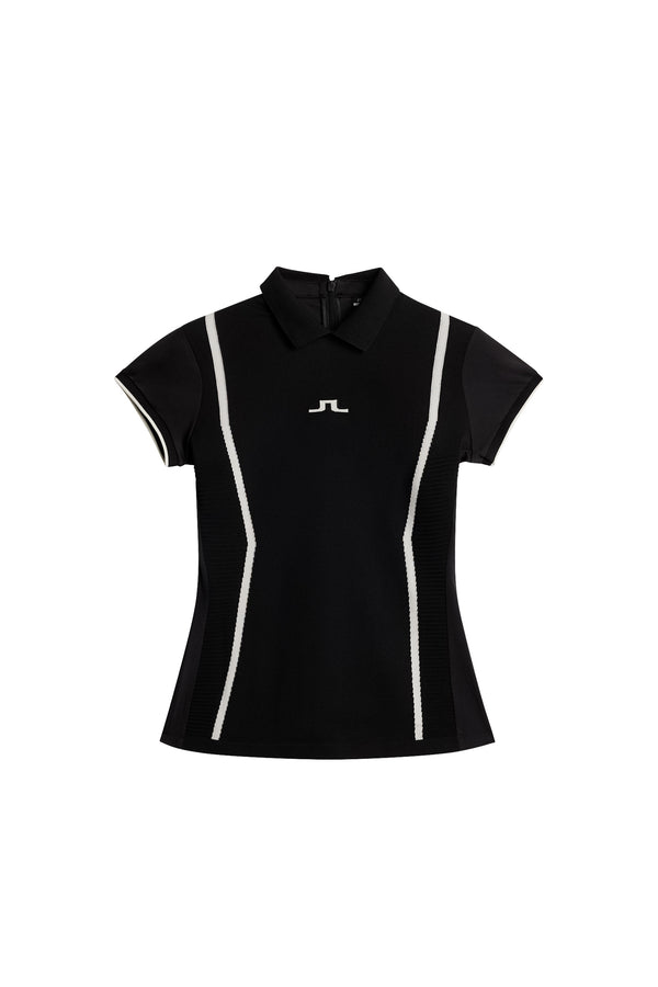 J.lindeberg Theodora Hybrid Knit Shirt Black