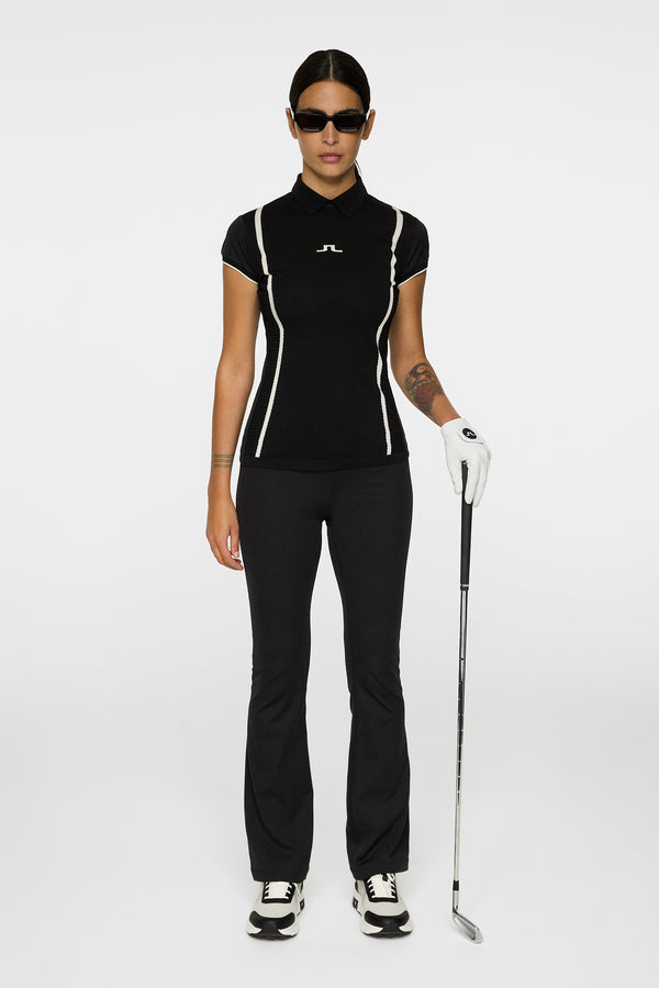 J.lindeberg Theodora Hybrid Knit Shirt Black