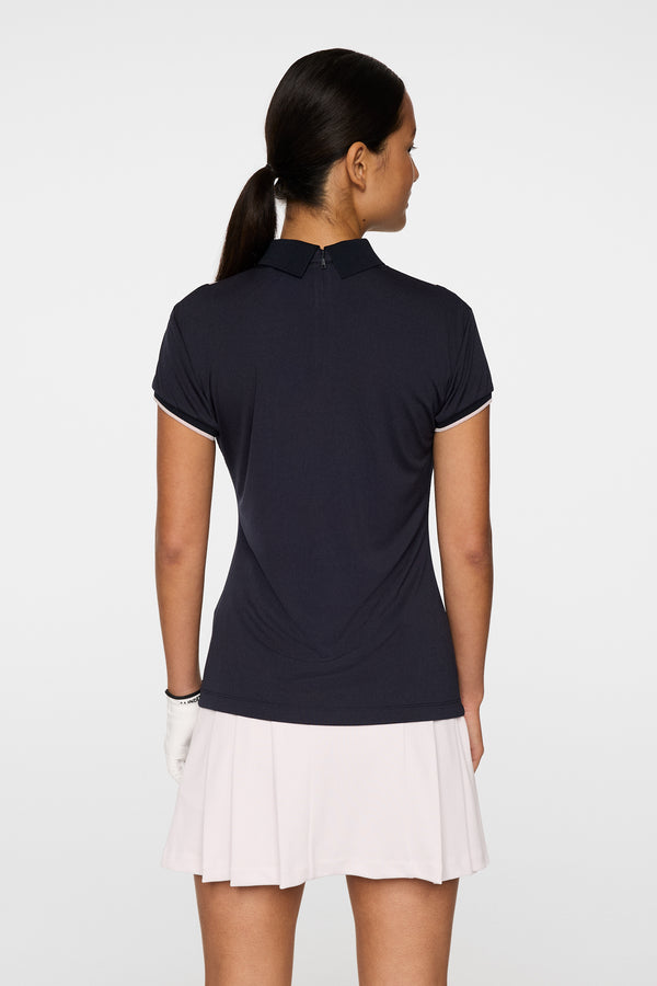 J.lindeberg Theodora Hybrid Knit Shirt JL Navy