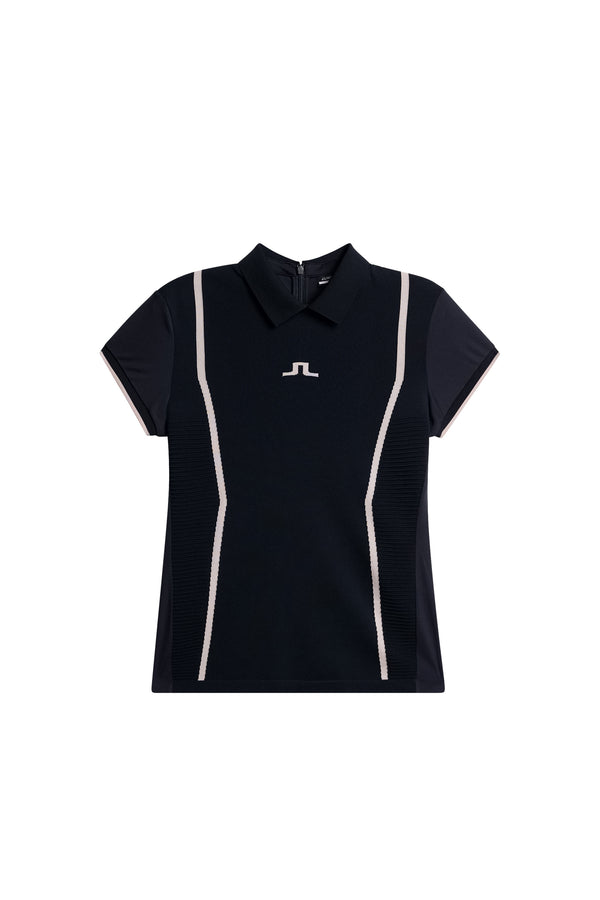 J.lindeberg Theodora Hybrid Knit Shirt JL Navy