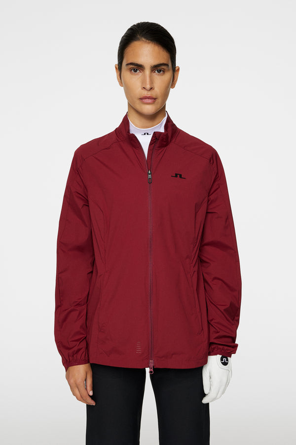 j.lindeberg Thorine Wind Jacket Solid Cabernet