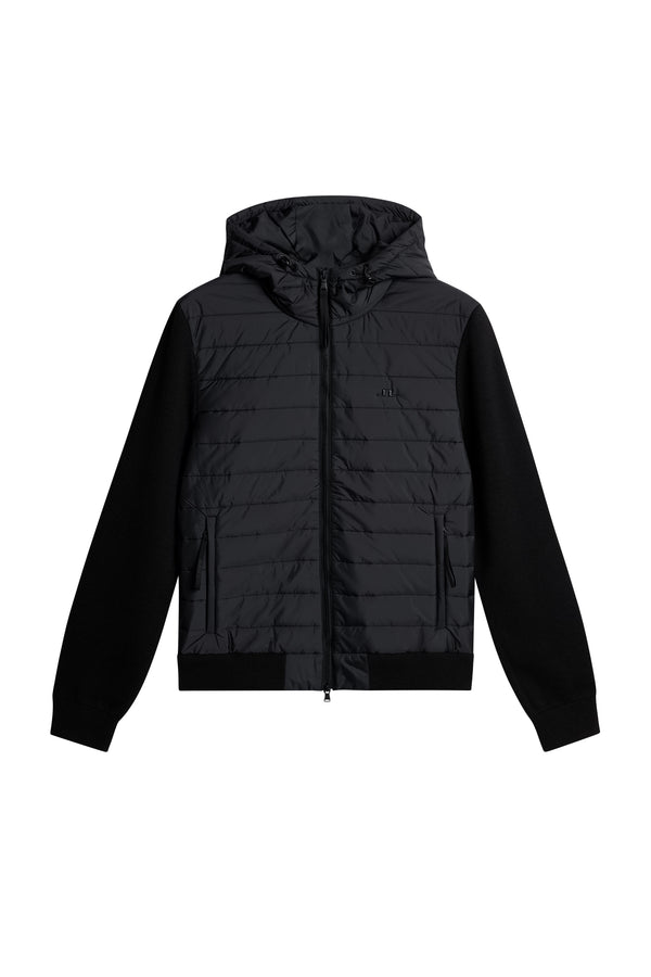 J.lindeberg Thorn Hood Knit Hybrid Jacket Black