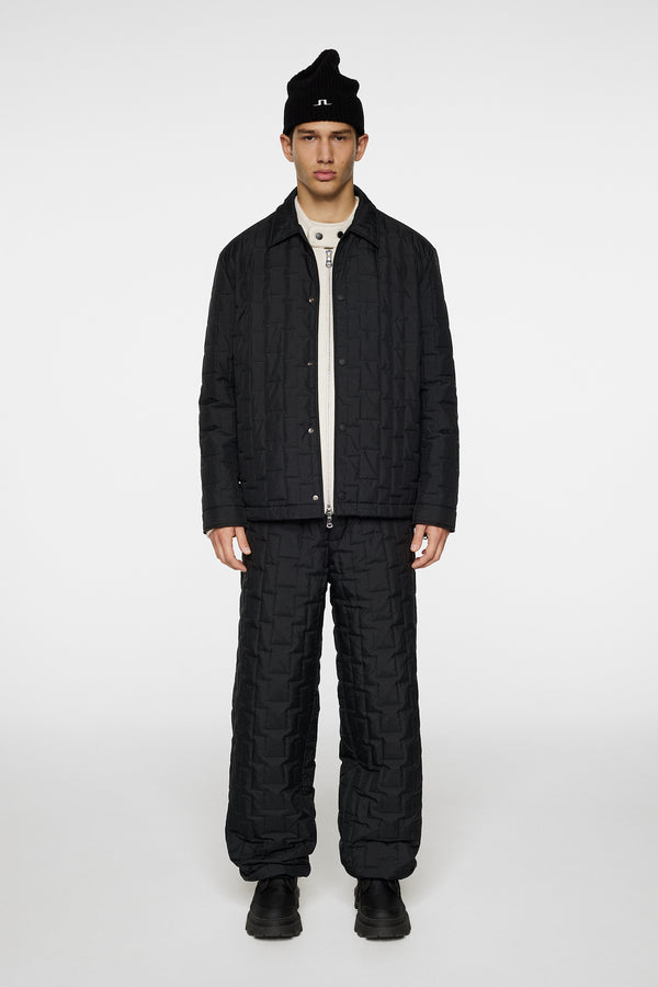 J.lindeberg Tibor Bridge Quilt Overshirt Black