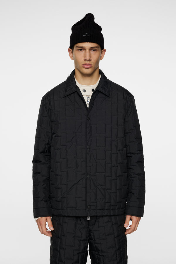 j.lindeberg Tibor Bridge quilt Overshirt Black