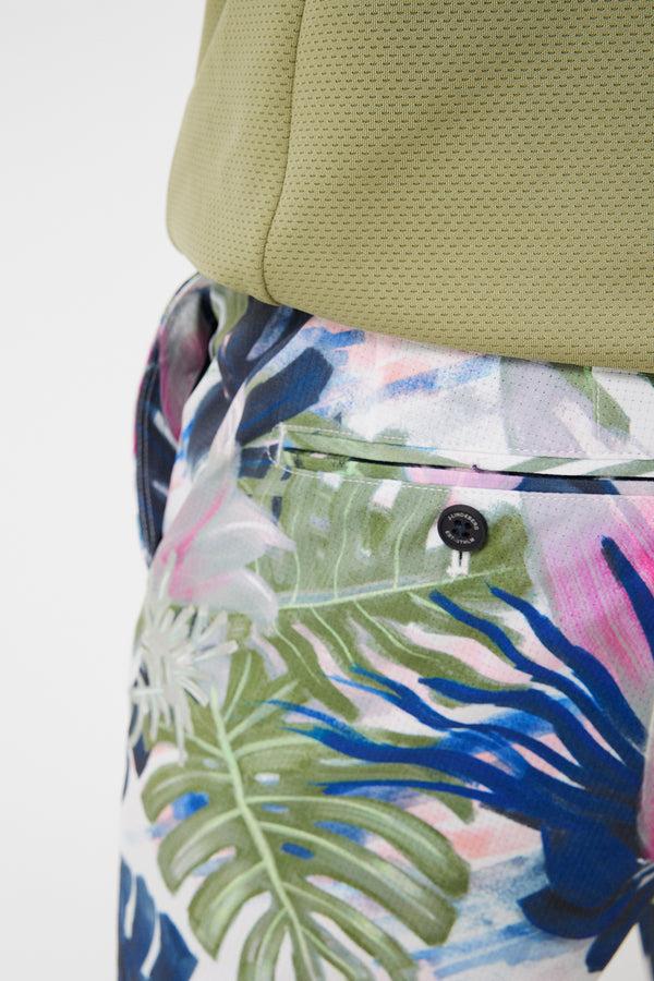 J.lindeberg Tim Print Shorts Calypso Oil Green