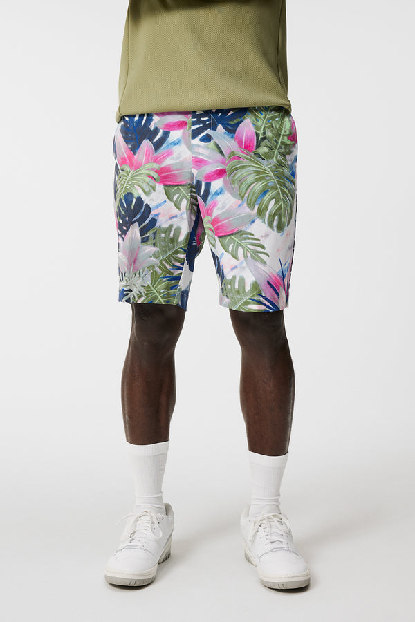 j.lindeberg Tim Print Shorts Calypso Oil Green