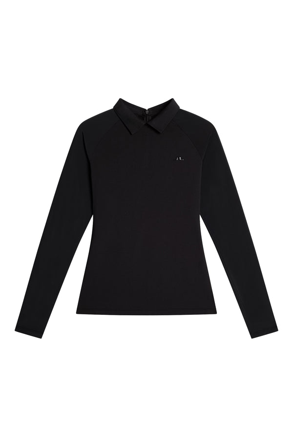J.lindeberg Tori Hybrid LS Polo Black