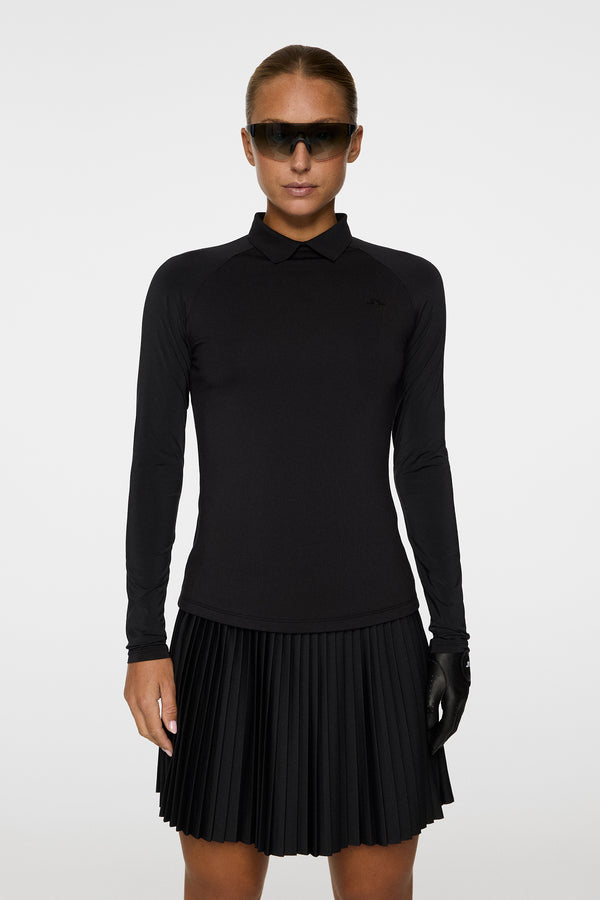 j.lindeberg Tori Hybrid LS Polo Black