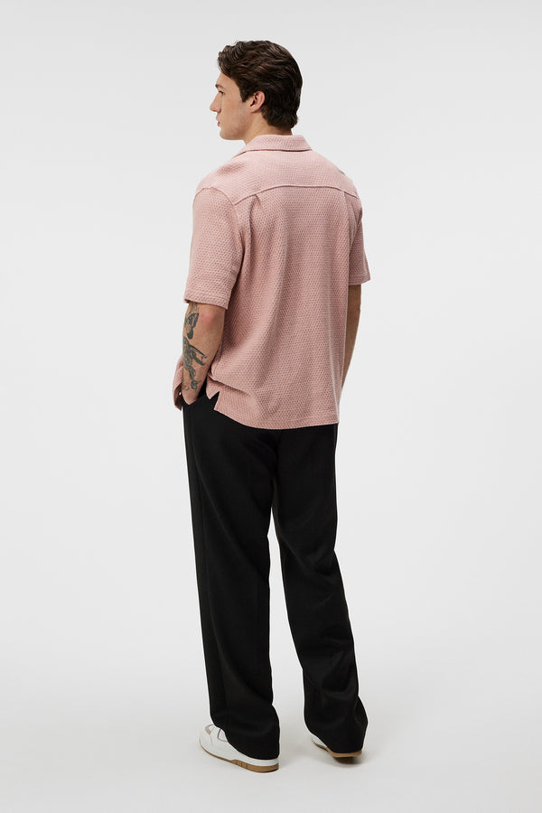 J.lindeberg Torpa Airy Structure Shirt Powder Pink