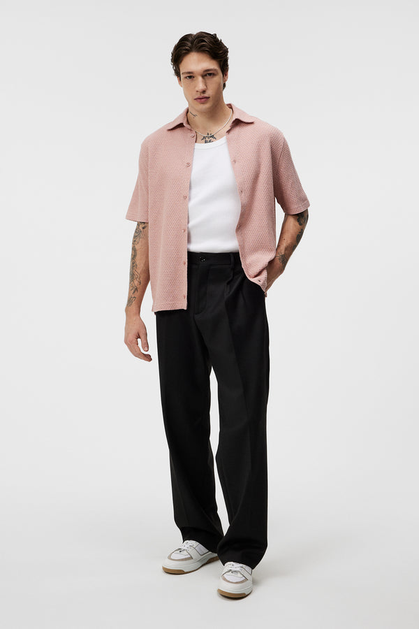 J.lindeberg Torpa Airy Structure Shirt Powder Pink