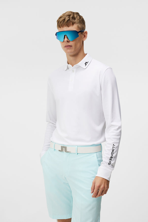j.lindeberg Tour Tech Long Sleeve White