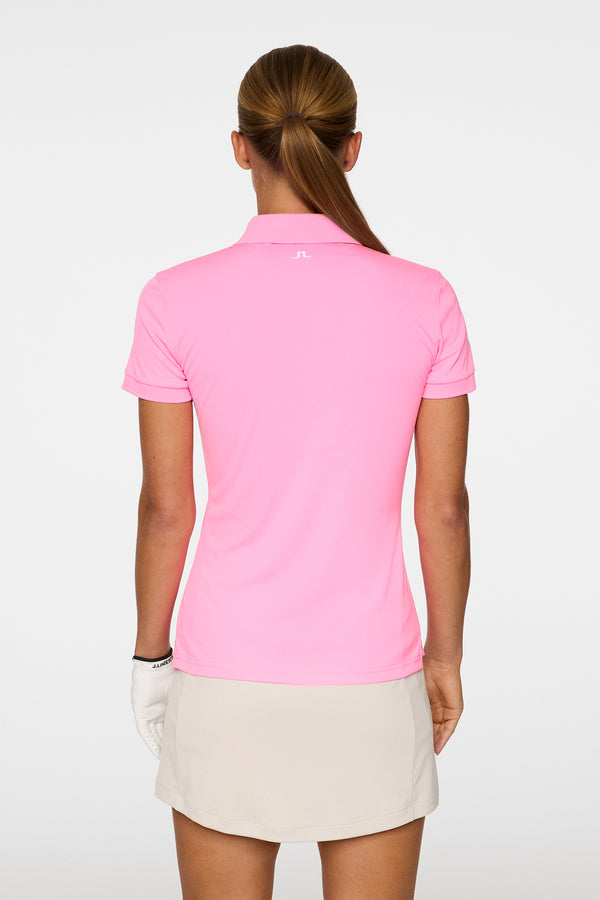 J.lindeberg Tour Tech Polo Eosine Pink