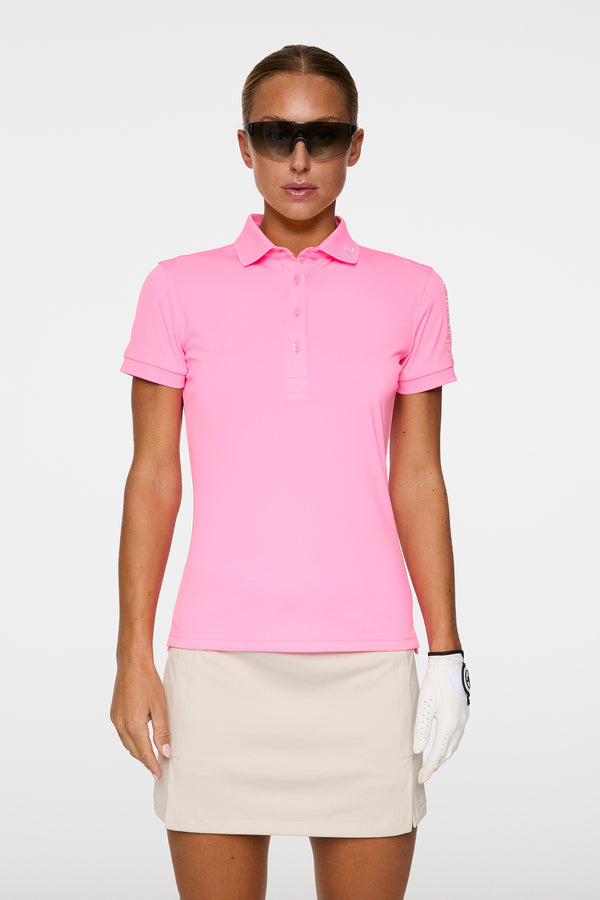 j.lindeberg Tour Tech Polo Eosine Pink