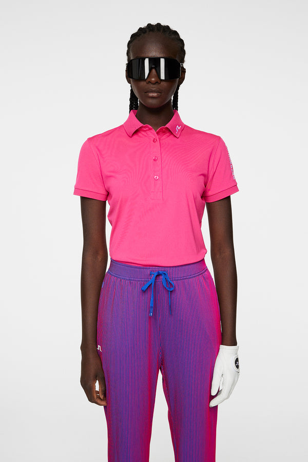j.lindeberg Tour Tech Polo Pink Peacock